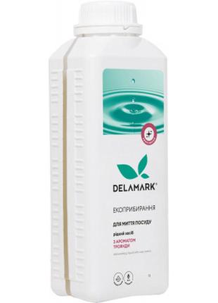 Средство для ручного мытья посуды delamark с ароматом розы 1 л (4820152330666)