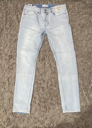 Світлі джинси від topman stretch skinny3 фото