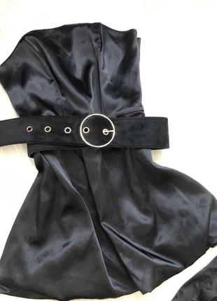 Платье шелковое балон