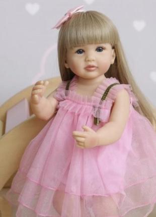 Кукла реборн 55 см, силіконова лялька, лялька реборн2 фото