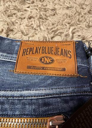 Темно синие джинсы replay5 фото