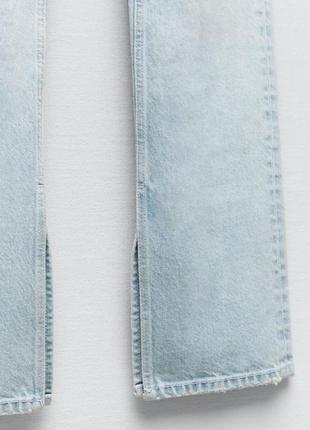Zara трендовые джинсы с разрезами8 фото