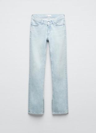 Zara трендовые джинсы с разрезами5 фото