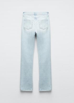 Zara трендовые джинсы с разрезами6 фото