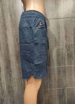 Отличная льняная юбка с карманами пот 38-46 см3 фото