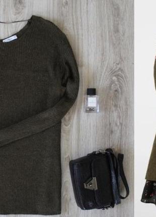 Качественный удлинённый свитер mango