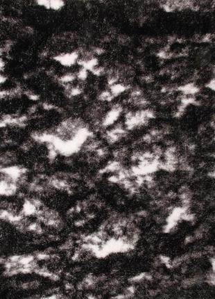 Килим з довгим ворсом rubin defier 3428 black 2.00x3.00 м прямокутний чорний білий сірий1 фото