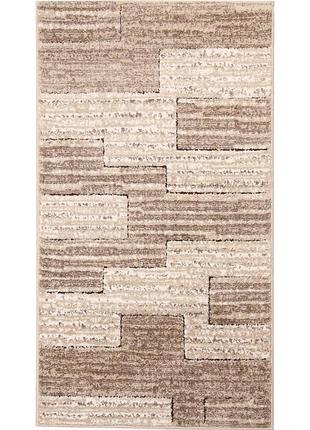 Килим рельєфний karat fashion 32002/120 0.80x1.50 м прямокутний бежевий коричневий