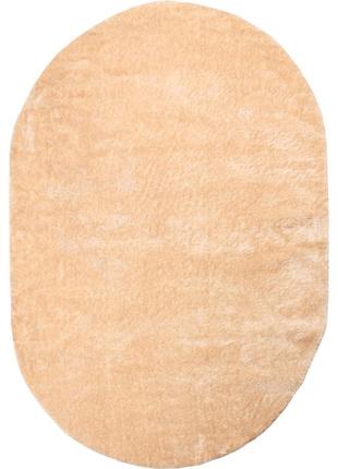 Ковер с длинным ворсом rubin defier p1577a beige/beige 2.00x3.00 м овальный бежевый