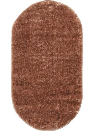 Ковер с длинным ворсом rubin defier p1577a vizon/vizon 0.80x1.50 м овальный светло коричневый