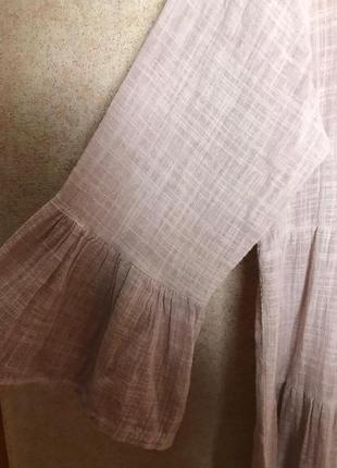 Итальянское льняное платье с оборками today 3