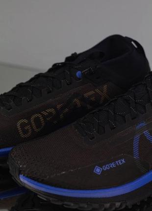 Кросівки nike react pegasus trail 4 gore-tex black & blue2 фото