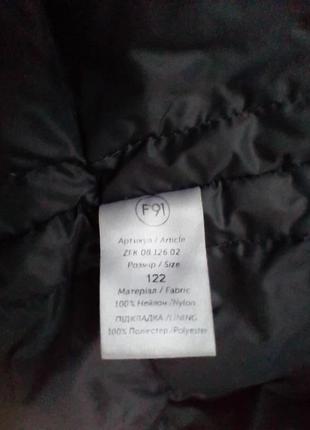 Зимняя детская куртка на мальчика f`91 moncler разм 122 7-9 лет3 фото