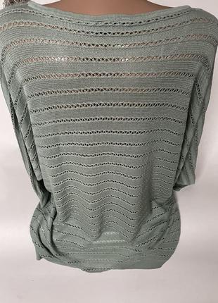 Стильный легкий свитер бирюза2 фото