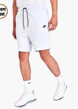 Шорти nike sportswear tech fleece shorts white cu4503-085