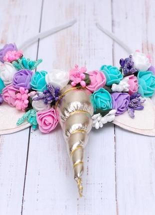 Яскравий обруч єдиноріг единорожка