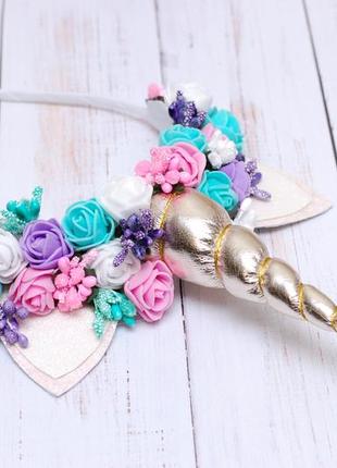 Яскравий обруч єдиноріг единорожка