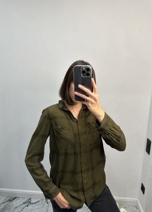 Базова сорочка у клітинку хакі divided h&m4 фото