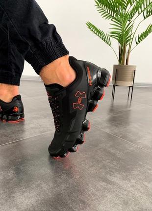 Беговые мужские кроссовки 💎under armour scorpio running shoes black/orange(топ качество)💎3 фото