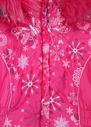Зимняя куртка пальто kiko 5-6 лет2 фото