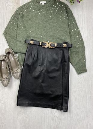 Юбка натуральная кожа