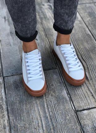 Стильные классические кроссовки adidas в белом цвете (весна-лето-осень)😍8 фото