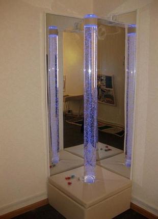 Пузырьковая колонна для сенсорной комнаты с квадратным пуфом tia-sport2 фото