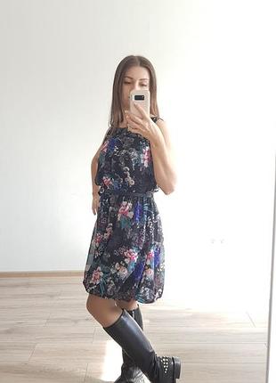 Красивое платье с пионами 4