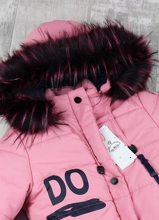Шикарные зимние пальто для девочек качество2 фото