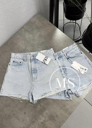 Джинсовые шорты джинсовы шорты зара zara 36
