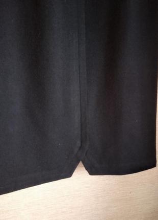 Теплая шерстяная миди юбка спідниця с отделкой шерсть aigner4 фото