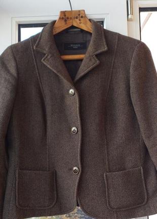 Тёплый  пиджак maxmara, 100% шерсть
