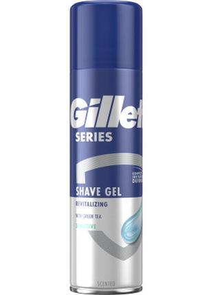 Гель для бритья gillette series восстанавливающий с зеленым чаем 200 мл (7702018619658)