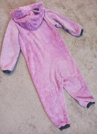 Теплая махровая пижама кигуруми на девочку рост 110 1163 фото