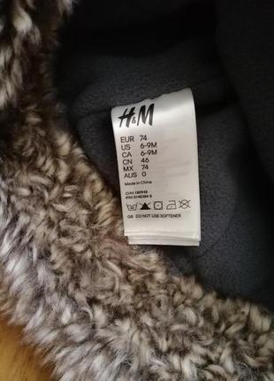 Шапка h&m на 6-9 мес, 46 см4 фото