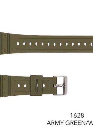 Ремешок для часов skmei 1628 army green-white