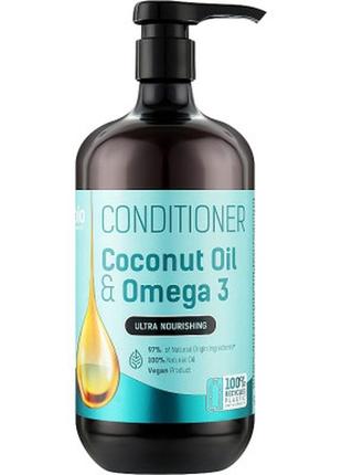 Кондиціонер для волосся bio naturell coconut oil & omega 3 ультрапоживлення 946 мл (8588006041330)