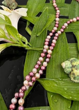 Орігінальні перли едісона намисто. намисто з натуральних перлів. довге намисто з перлів. кольє з перлів1 фото