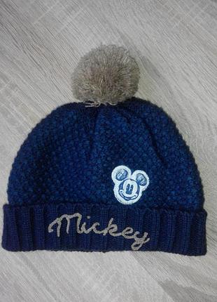 Зимняя шапка на флисе на 6-18 мес