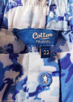 Новая натуральная юбка  cotton trader's 22-24 uk сзади на комфортной талии,3 фото