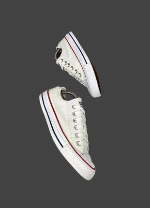 Кеды белые низкие converse all star ox white m7652c9 фото