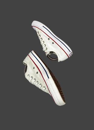 Кеды белые низкие converse all star ox white m7652c7 фото