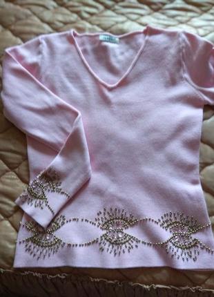 Нежно-розовая кофточка, свитерок, s-m