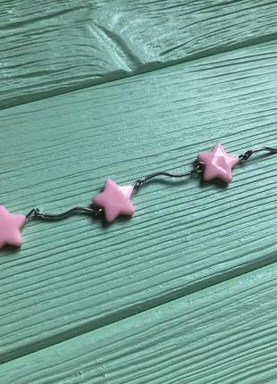 Новий браслет рожеві зірки дуже милий2 фото