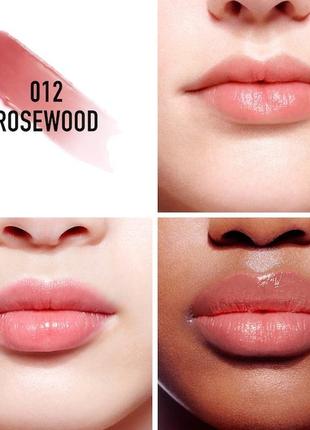 Оригінал бальзам для губ dior addict lip glow  відтінок 012 rosewood3 фото