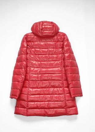 Стеганое пальто мixture италия демисезонное детское подростковое красное2 фото