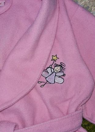 Розпродаж: модний флісовий халатик з янголятком "miss e-vie", розмір 98-1042 фото