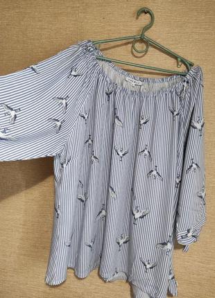 Віскозна блузка сорочка туніка вільного крою4 фото