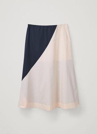 Юбка cos slanted-seam contrast skirt / 381 фото