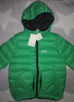 Зеленая демисезонная куртка6 фото